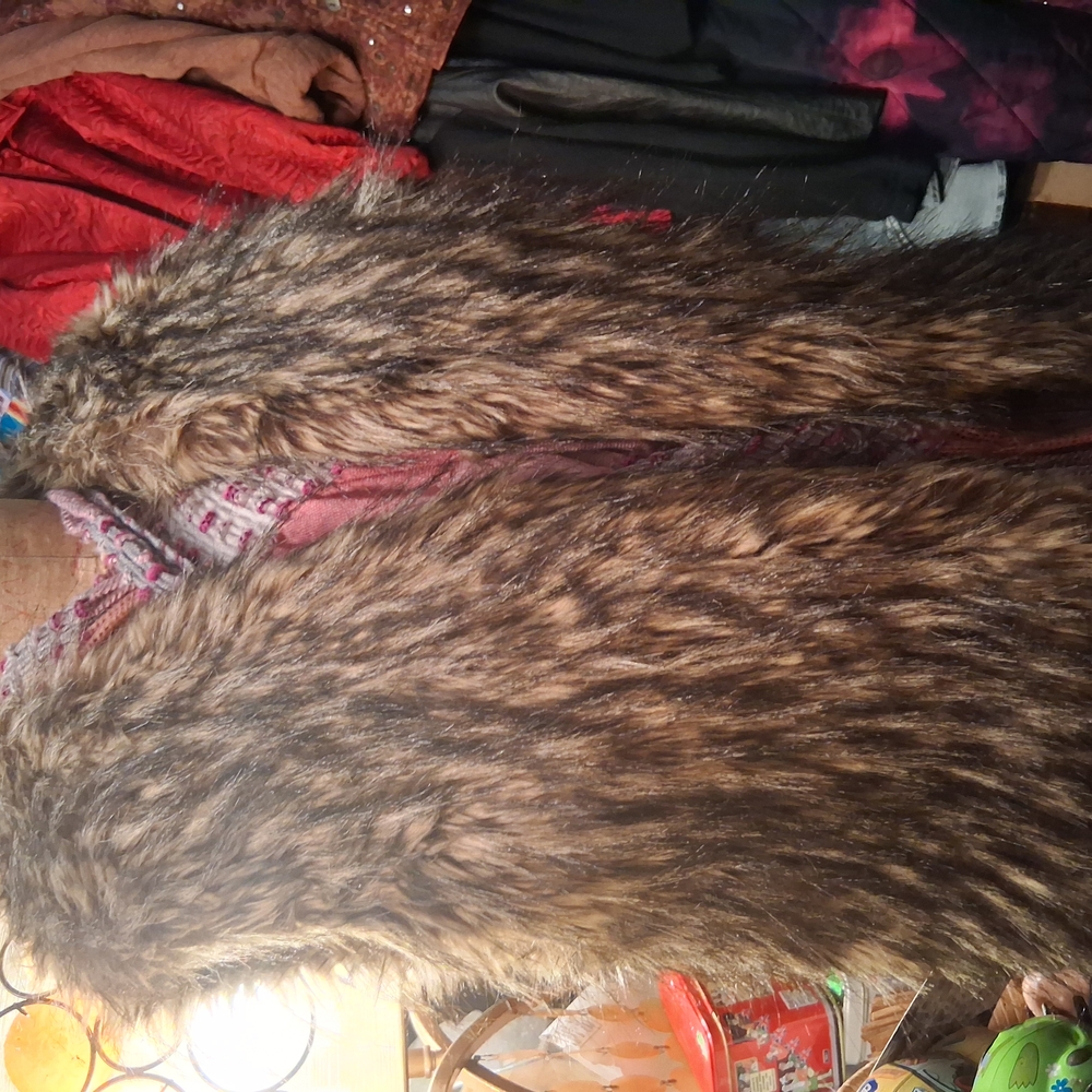 Faux Fur Brown Vest